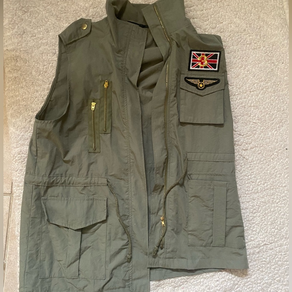 Green Army Vest